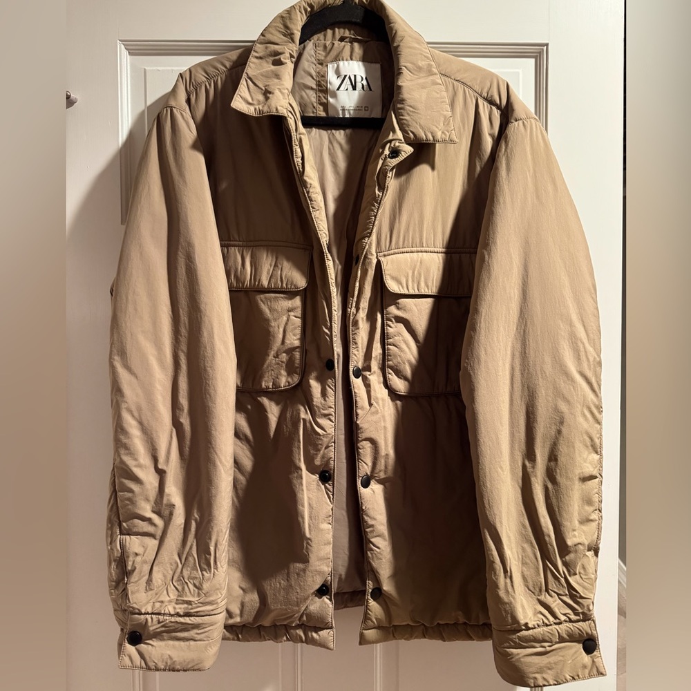 Overshirt lightweight puffer jacket ZARA